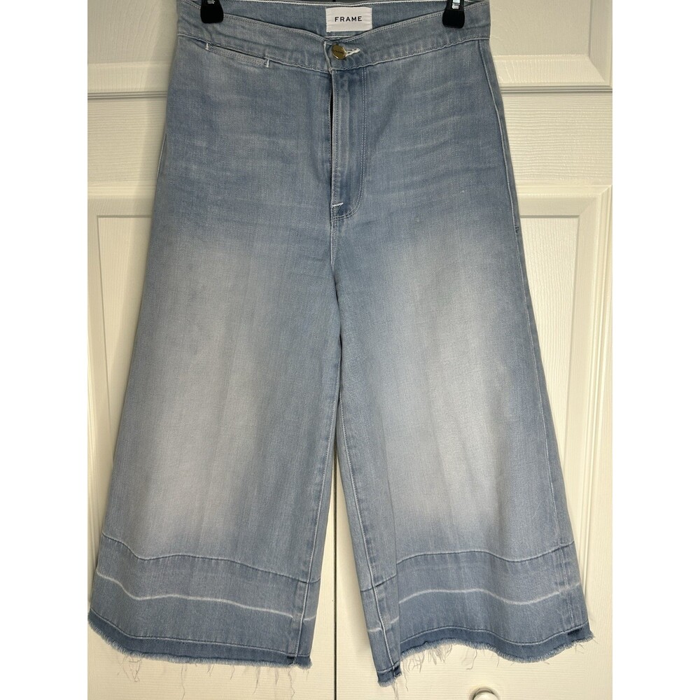 FRAME Jeans Women’s Palazzo Wide Leg SZ 26 - Picture 2 of 9